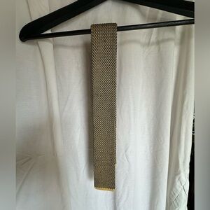 Altea Knit Tie in Black and Gold